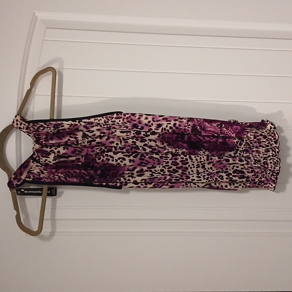 Purple/Black Leopard Halter top - Picture 2 of 6
